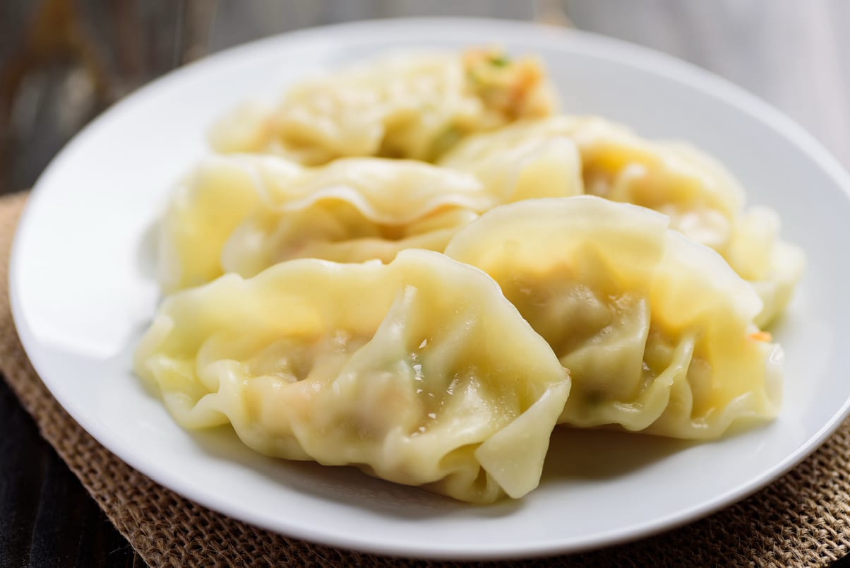 Steamed Chicken Dumplins.