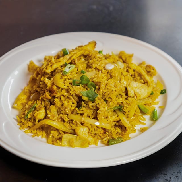 Yellow Curry Fried Rice.