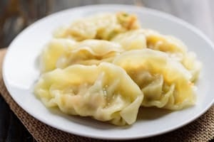 Steamed Vegetable Dumplings.